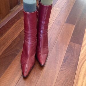 Next Red Calf High Boots Size 39
